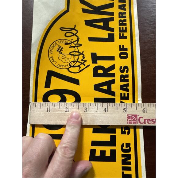 Phil Hill Signed Ferrari Sticker 50 Years 1997 Vintage Racing Memorabilia VTG - Picture 16 of 16